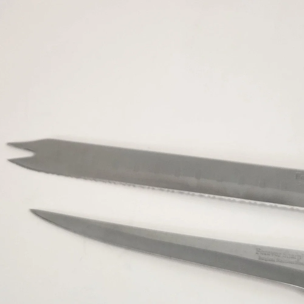 Vintage Forever Sharp Surgical Stainless Steel Knife Set 3 Piece Ergo Handle